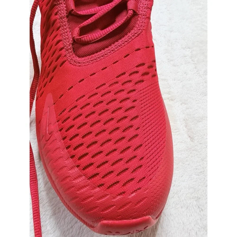 Nike Air Max 270 Triple Red University Red Sneakers CV7544-600 Mens Size 12
